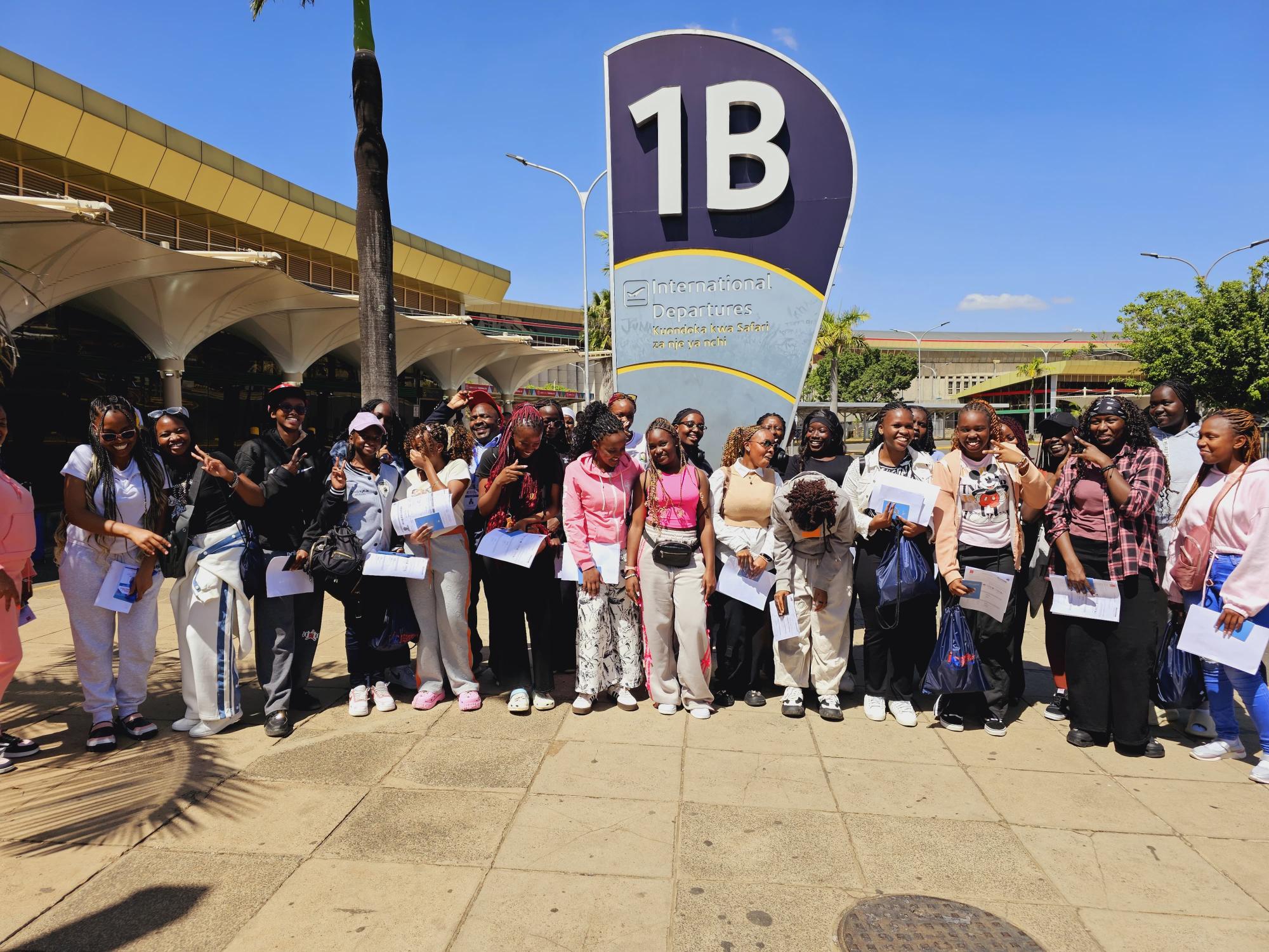 Students on educational trip